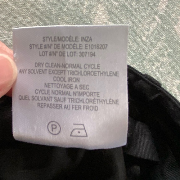 Theory Black Wool-Blend Wide Leg Crop Pants - Picture 9 of 9